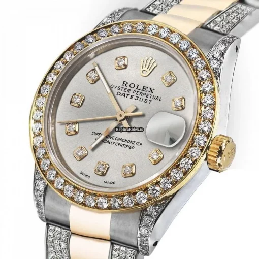 Quality Fake Rolex Datejust 16013 Automatic Movement 36mm Gold/steel Case Mens/unisex Watch - Image 2