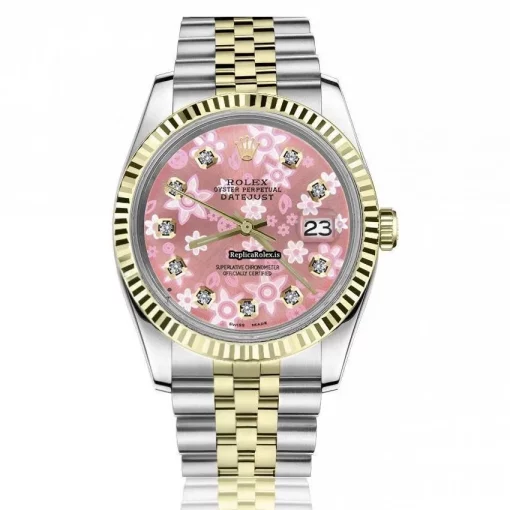Ideal Clone Rolex Lady-datejust 68274 Automatic Movement 31mm Gold/steel Case Womens Watch
