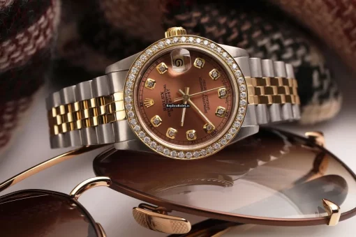 Awesome Replica Rolex Lady-datejust 68274 Automatic Movement 31mm Gold/steel Case Womens Watch - Image 4