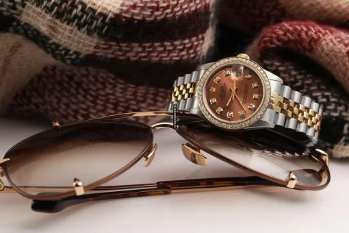Awesome Replica Rolex Lady-datejust 68274 Automatic Movement 31mm Gold/steel Case Womens Watch - Image 5