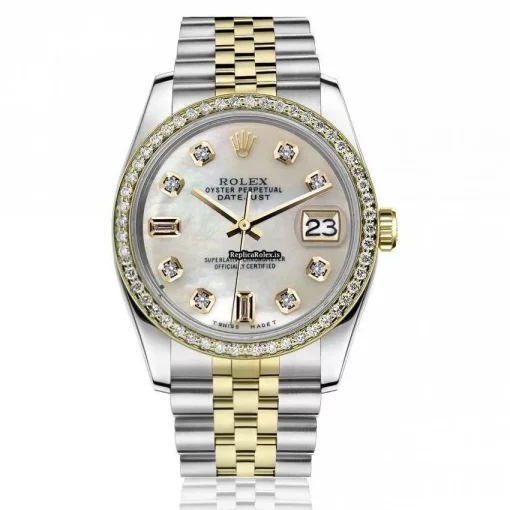 Fabulous Fake Rolex Lady-datejust 68274 Automatic Movement 31mm Gold/steel Case Womens Watch