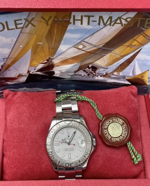 Marvellous Replica Rolex Yacht-master 168622 Caliber 2235 Automatic Movement 35mm Steel Case Mens/unisex Watch - Image 2