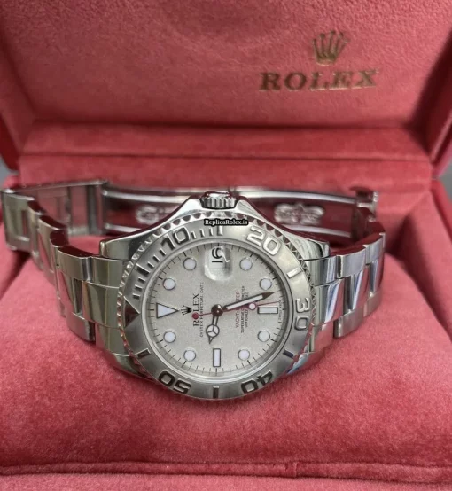 Marvellous Replica Rolex Yacht-master 168622 Caliber 2235 Automatic Movement 35mm Steel Case Mens/unisex Watch - Image 7