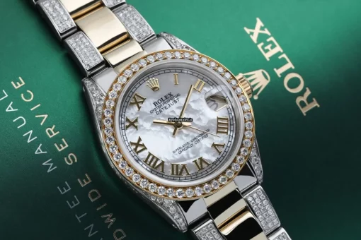 Top Fakes Rolex Lady-datejust 68273 Automatic Movement 31mm Gold/steel Case Womens Watch