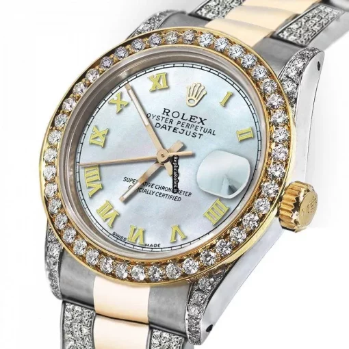 Top Fakes Rolex Lady-datejust 68273 Automatic Movement 31mm Gold/steel Case Womens Watch - Image 3