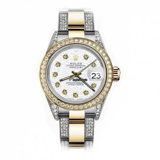 Nice Fakes Rolex Datejust 16013 Automatic Movement 36mm Gold/steel Case Mens/unisex Watch
