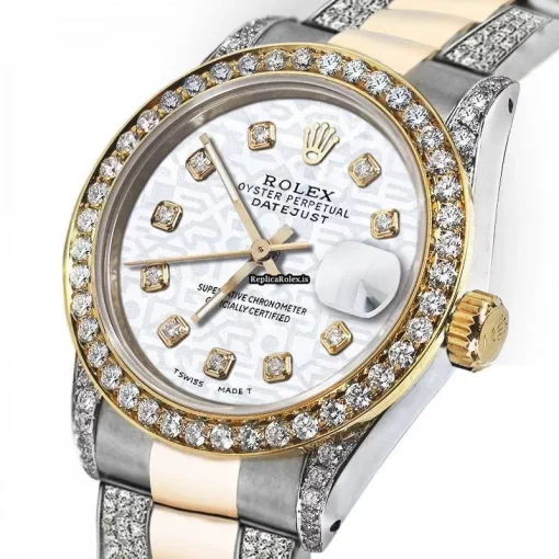 Nice Fakes Rolex Datejust 16013 Automatic Movement 36mm Gold/steel Case Mens/unisex Watch - Image 2