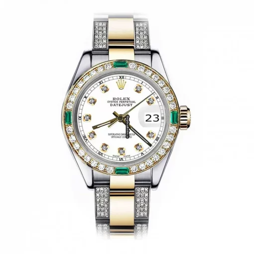 Excellent Replica Rolex Lady-datejust 69173 Automatic Movement 26mm Gold/steel Case Womens Watch