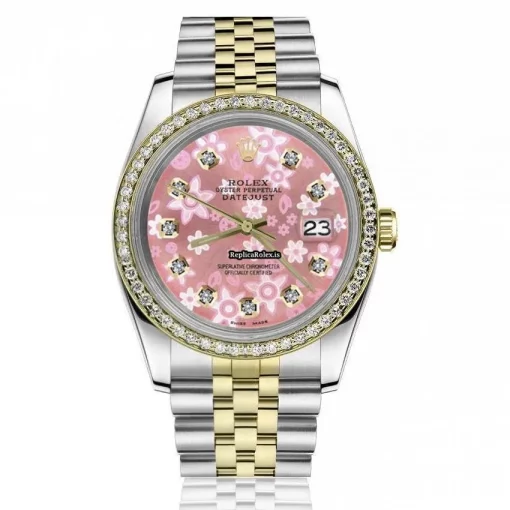 Pleasing Knockoff Rolex Lady-datejust 69173 Automatic Movement 26mm Gold/steel Case Womens Watch