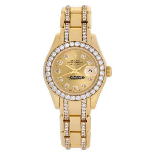 Wonderful Replica Rolex Lady-datejust Pearlmaster 69298 Automatic Movement Womens Watch