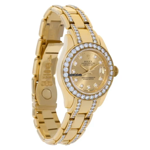 Wonderful Replica Rolex Lady-datejust Pearlmaster 69298 Automatic Movement Womens Watch - Image 3