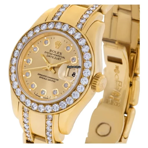 Wonderful Replica Rolex Lady-datejust Pearlmaster 69298 Automatic Movement Womens Watch - Image 6