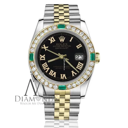 Superb Replica Rolex Lady-datejust 68274 Automatic Movement 26mm Gold/steel Case Womens Watch - Image 5