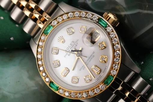 Mind-boggling Replica Rolex Lady-datejust 69173 Automatic Movement 26mm Gold/steel Case Womens Watch - Image 2