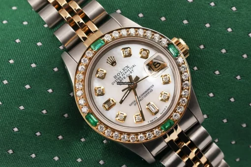 Mind-boggling Replica Rolex Lady-datejust 69173 Automatic Movement 26mm Gold/steel Case Womens Watch - Image 4