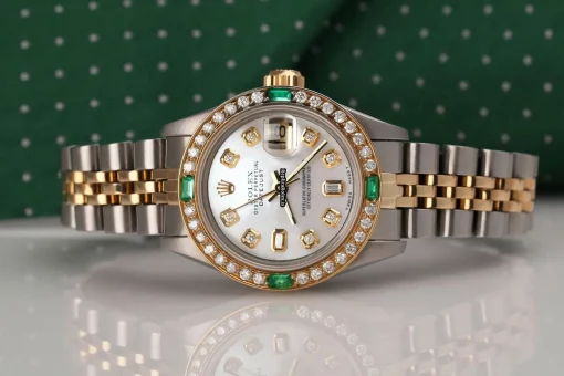 Mind-boggling Replica Rolex Lady-datejust 69173 Automatic Movement 26mm Gold/steel Case Womens Watch - Image 5