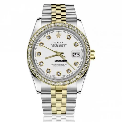 Excellent Replica Rolex Datejust 16013 Automatic Movement 36mm Gold/steel Case Mens/unisex Watch