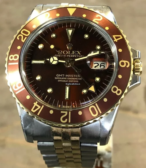 Stylish Fake Rolex Gmt-master 1675 Automatic Movement 40mm Steel Case Mens/unisex Watch - Image 3