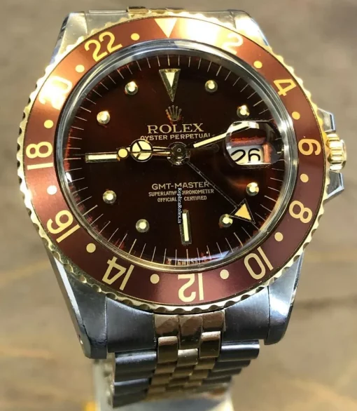 Stylish Fake Rolex Gmt-master 1675 Automatic Movement 40mm Steel Case Mens/unisex Watch - Image 4
