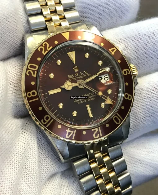 Stylish Fake Rolex Gmt-master 1675 Automatic Movement 40mm Steel Case Mens/unisex Watch - Image 6