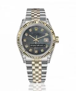 1:1 Replica Rolex Lady-datejust 69173 Automatic Movement 26mm Gold/steel Case Womens Watch