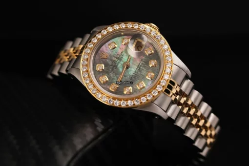 Reliable Replicas Rolex Lady-datejust 69173 Automatic Movement 26mm Gold/steel Case Womens Watch