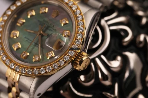 Reliable Replicas Rolex Lady-datejust 69173 Automatic Movement 26mm Gold/steel Case Womens Watch - Image 2