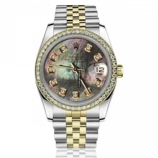 Reliable Replicas Rolex Lady-datejust 69173 Automatic Movement 26mm Gold/steel Case Womens Watch - Image 8