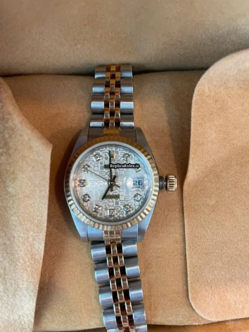 Amazing Fake Rolex Lady-datejust 279173-0010 Automatic Automatic Movement 28mm Steel Case Womens Watch - Image 9