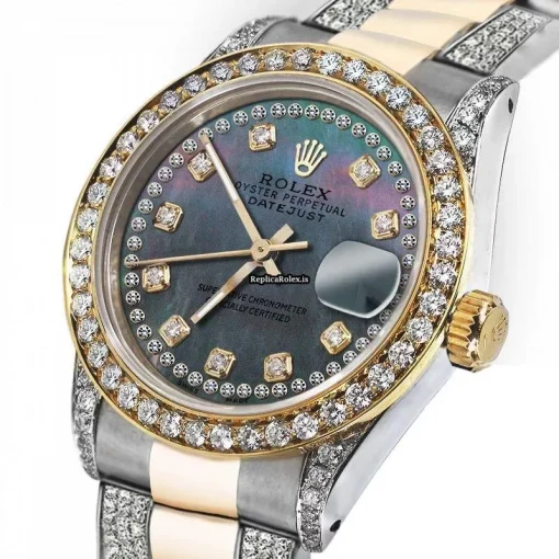 Suitable Replica Rolex Datejust 16013 Automatic Movement 36mm Gold/steel Case Mens/unisex Watch - Image 2