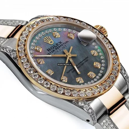 Suitable Replica Rolex Datejust 16013 Automatic Movement 36mm Gold/steel Case Mens/unisex Watch - Image 3