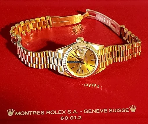 Trustworthy Knockoff Rolex Lady-datejust Caliber 2135 Automatic Movement 26mm Yellow Gold Case Womens Watch - Image 5