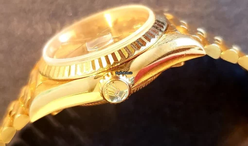 Trustworthy Knockoff Rolex Lady-datejust Caliber 2135 Automatic Movement 26mm Yellow Gold Case Womens Watch - Image 6