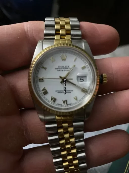 Stylish Fake Rolex Datejust 16233 Caliber 3135 Automatic Movement 36mm Gold/steel Case Mens/unisex Watch - Image 6