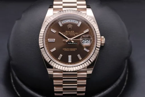 Excellent Knockoff Rolex Day-date 40 228235 40mm Rose Gold Case Watch