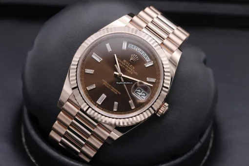Excellent Knockoff Rolex Day-date 40 228235 40mm Rose Gold Case Watch - Image 9