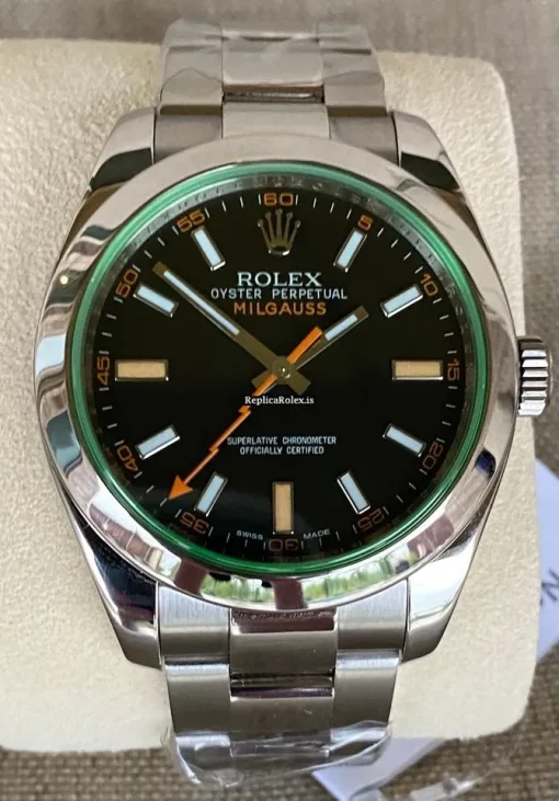 Pleasing Fake Rolex Milgauss 116400gv Caliber 3131 Automatic Movement 40mm Steel Case Mens/unisex Watch