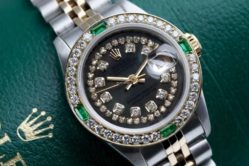 Defect Fakes Rolex Lady-datejust 69173 Automatic Movement 26mm Gold/steel Case Womens Watch