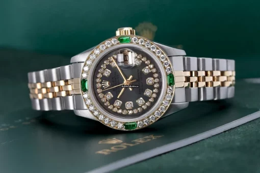 Defect Fakes Rolex Lady-datejust 69173 Automatic Movement 26mm Gold/steel Case Womens Watch - Image 4