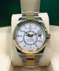 Wonderful Replica Rolex Sky-dweller 326933 Caliber 9001 Automatic Movement 42mm Gold/steel Case Mens/unisex Watch
