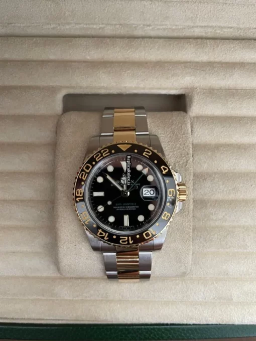 Distinctive Replica Rolex Gmt-master II 116713ln Caliber 3186 Automatic Movement 40mm Gold/steel Case Mens/unisex Watch