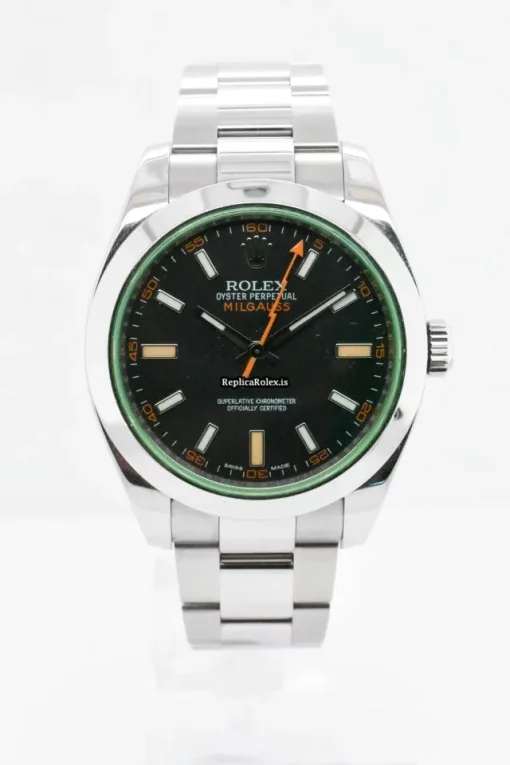 Fantastic Replica Rolex Milgauss 116400 Caliber 3131 Automatic Movement 40mm Steel Case Mens/unisex Watch