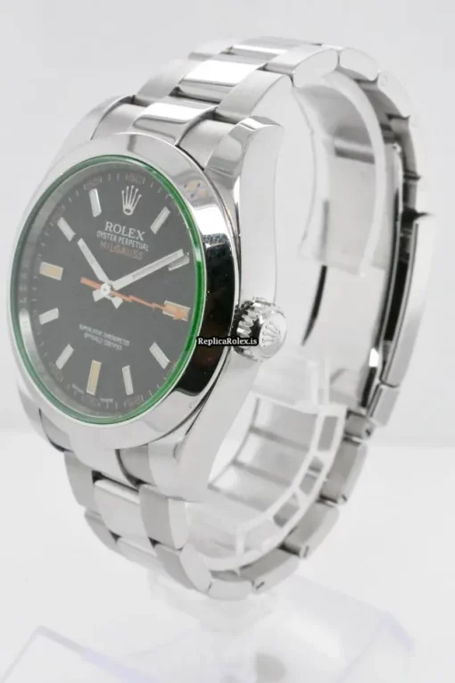 Fantastic Replica Rolex Milgauss 116400 Caliber 3131 Automatic Movement 40mm Steel Case Mens/unisex Watch - Image 2