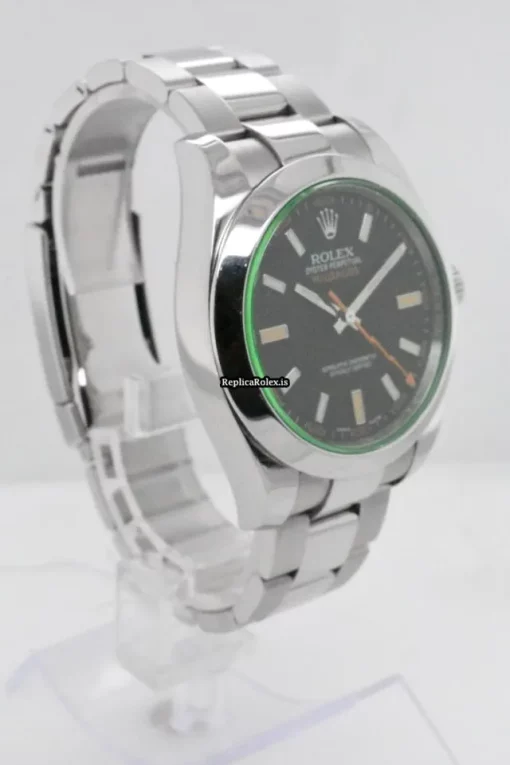 Fantastic Replica Rolex Milgauss 116400 Caliber 3131 Automatic Movement 40mm Steel Case Mens/unisex Watch - Image 3