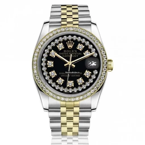 Nice Replicas Rolex Datejust 16013 Automatic Movement 36mm Gold/steel Case Mens/unisex Watch