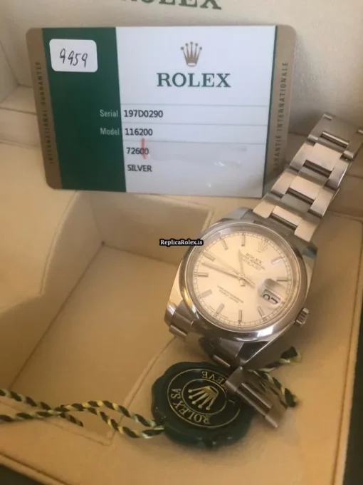 Suitable Replica Rolex Datejust 116200 Caliber 3135 Automatic Movement 36mm Steel Case Mens/unisex Watch - Image 2