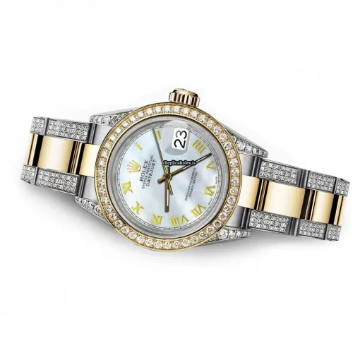 Popular Fake Rolex Datejust 16013 Automatic Movement 36mm Gold/steel Case Mens/unisex Watch - Image 4