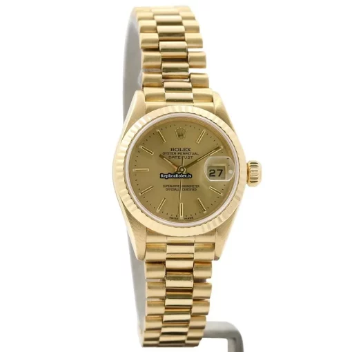 Exquisite Replica Rolex Lady-datejust 79178 Caliber 2235 Automatic Movement 26mm Yellow Gold Case Womens Watch - Image 3