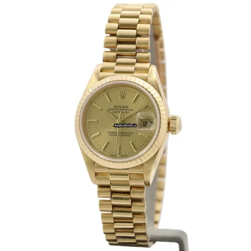 Exquisite Replica Rolex Lady-datejust 79178 Caliber 2235 Automatic Movement 26mm Yellow Gold Case Womens Watch - Image 4