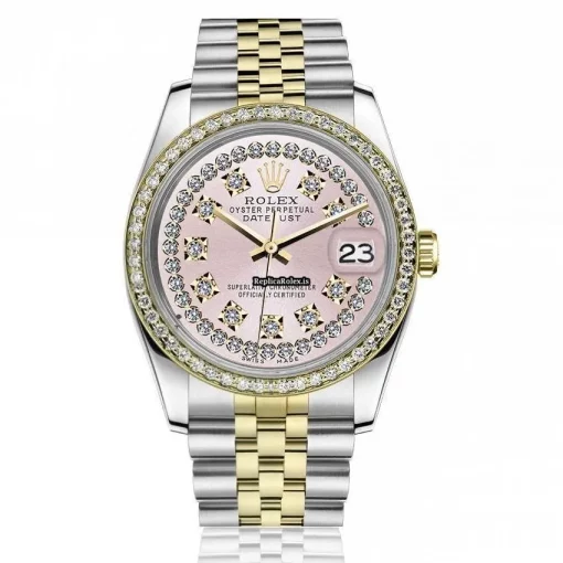 Superb Replica Rolex Lady-datejust 69173 Automatic Movement 26mm Gold/steel Case Womens Watch